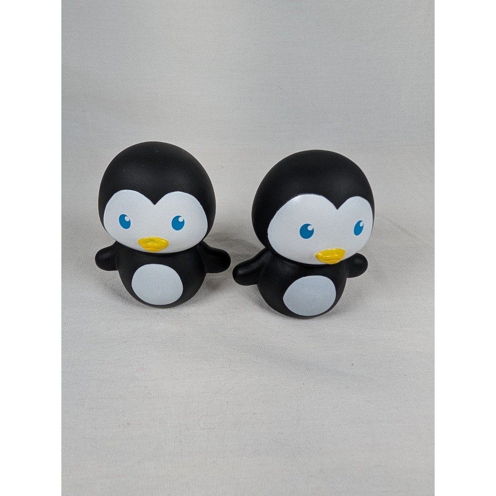B Toys Pinky Pals Penguin Finger Puppet Lot Of 2